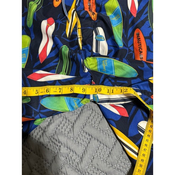 Nautica Men's 36W Swim Trunks Board Shorts Surfboard Pattern Inside&Out Pockets - Picture 10 of 12